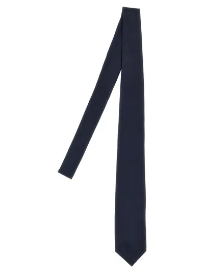 BARBA NAPOLI BLUE SILK TIE