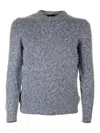 Barba Napoli Bluette Crew Neck Sweater In Blue
