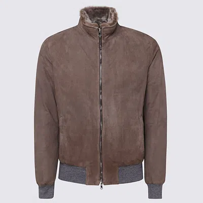 Barba Brown Leather Jacket