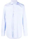 Barba Napoli Barba Cotton Shirt In Blue