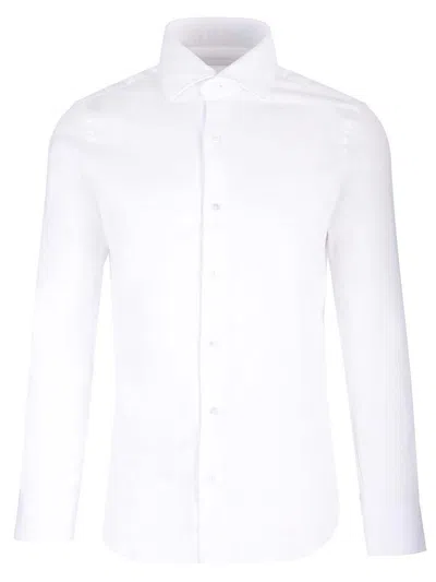 Barba Napoli Barba Buttoned Long In White