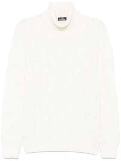 Barba Napoli Cable-knit Sweater In Neutrals
