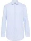 Barba Napoli Check-pattern Shirt In Blue