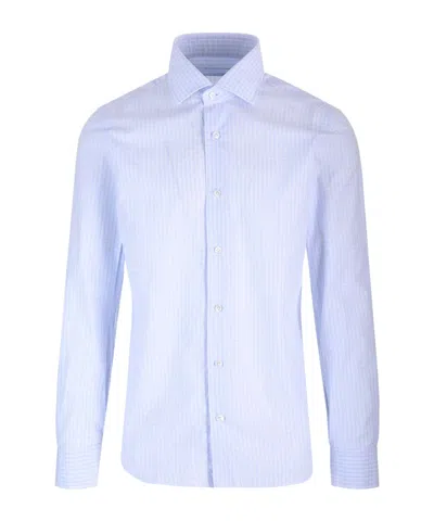 BARBA NAPOLI BARBA CHECKED LONG-SLEEVED SHIRT