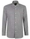 Barba Napoli Fine-check Cotton Flannel Shirt In Multicolor
