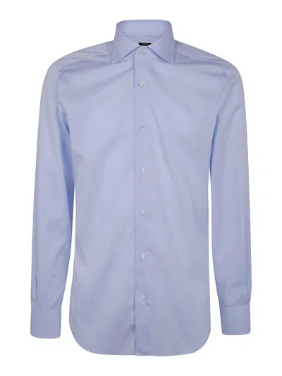 Barba Napoli Classic Cotton Vuoile Shirt In White