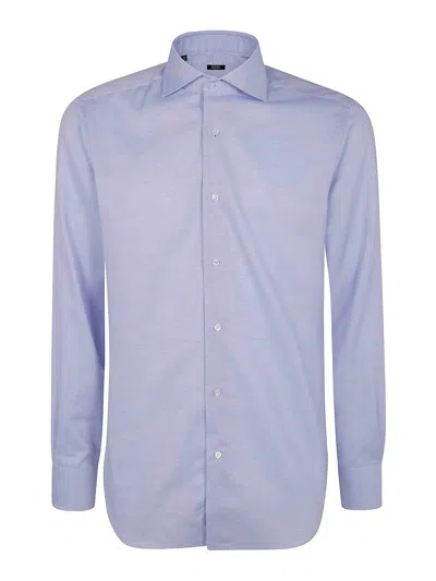 Barba Napoli Classic Operatino Shirt In Blue