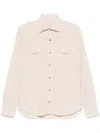 Barba Napoli Western-style Cotton Shirt Jacket In Neutrals