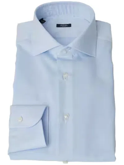 Barba Napoli Cotton Shirt In Blue