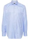 Barba Napoli Tailored Cotton Shirt In Blue