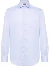 Barba Napoli Long-sleeved Shirt In Blue