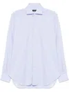 Barba Napoli Barba Button-down Cotton Shirt In Blue