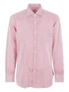 Barba Napoli Cotton Shirt In Red
