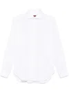 Barba Napoli Barba Pristine White Tailored Shirt With Structured Collar In White