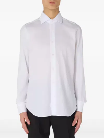 Barba Napoli Cotton Shirt In White