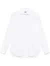 Barba Napoli Barba Pristine White Tailored Shirt With Structured Collar In White
