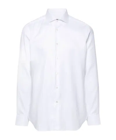 Barba Napoli Cotton Shirt In White