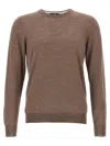 Barba Napoli Luxurious Wool-silk Blend Crew-neck Sweater
