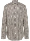Barba Napoli Graphic-print Shirt In Brown