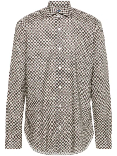 Barba Napoli Graphic-print Shirt In Multicolor