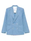 Barba Napoli Double-breasted Blazer In Blue