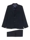 Barba Napoli Barba 'easy' Navy Blue Single Breasted Suit In Blue