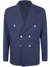Barba Napoli Barba Dynamic Double Breast Jacket In Blue