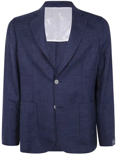 Barba Napoli Barba Easy Single Breast Jacket In Blue