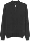 Barba Napoli Fine-knit Polo Shirt In Grey