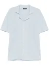 Barba Napoli Fine-knit Shirt In Blue