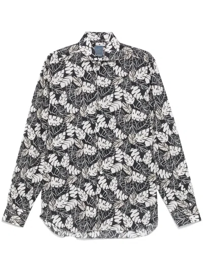 BARBA NAPOLI FLORAL-PRINT SHIRT