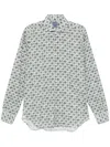 Barba Napoli Floral-print Shirt In White