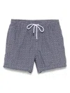 Barba Napoli Floral-print Swim Shorts In Blue
