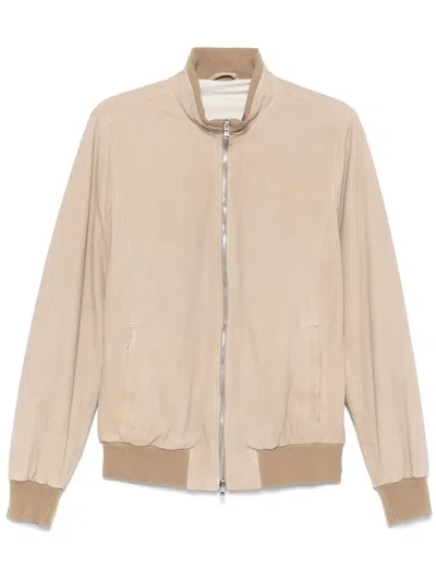 Barba Napoli Fox Jacket In Neutrals