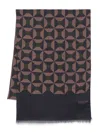 Barba Napoli Wool And Cashmere Scarf In Blue