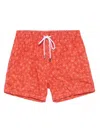 Barba Napoli Graphic-print Swim Shorts In Red