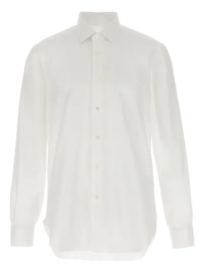 BARBA NAPOLI HONEYCOMB-KNIT SHIRT