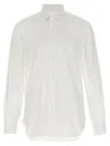 Barba Napoli Honeycomb-pattern Cotton Shirt In White