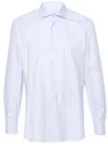 Barba Napoli Barba Cotton Shirt In Blau
