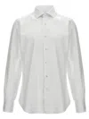 Barba Napoli Tailored Cotton Shirt Buttoned Cuffs In White