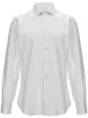 Barba Napoli Tailored Cotton Shirt Buttoned Cuffs In White