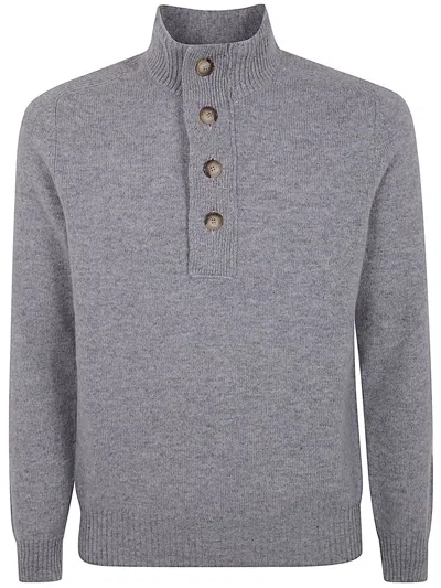 Barba Napoli Barba Knitwear Polo Clothing In White