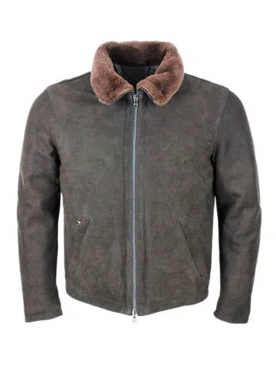 BARBA NAPOLI LEATHER JACKET