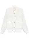 Barba Napoli Linen Jacket In White