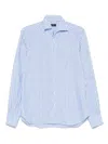 Barba Napoli Linen Shirt In Blue