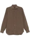 Barba Napoli Linen Shirt In Braun