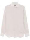 Barba Napoli Linen Shirt In Neutrals