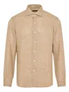 Barba Napoli Linen Shirt In Neutrals