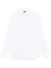 Barba Napoli Long-sleeve Button-down Shirt In Weiss