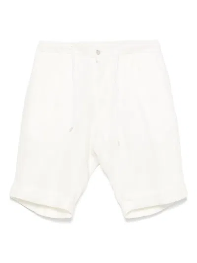 Barba Napoli Linen Shorts In White